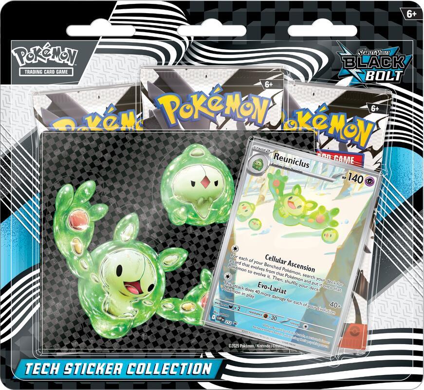 Pokémon SV10.5 Black Bolt / White Flare Tech Stickers