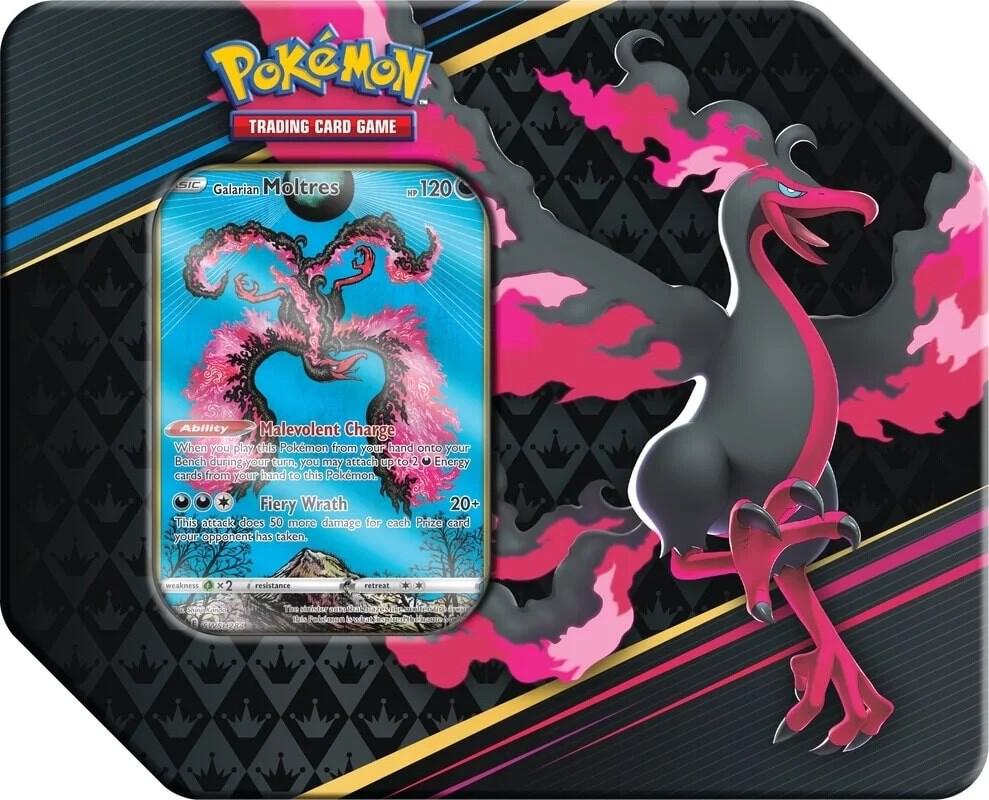 Pokémon Crown Zenith Galarian Birds Tins