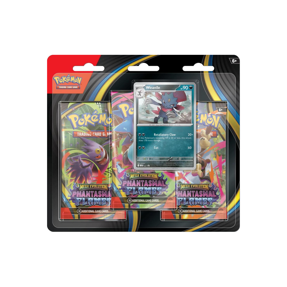 Pokémon ME02 Phantasmal Flames 3 Pack Blister