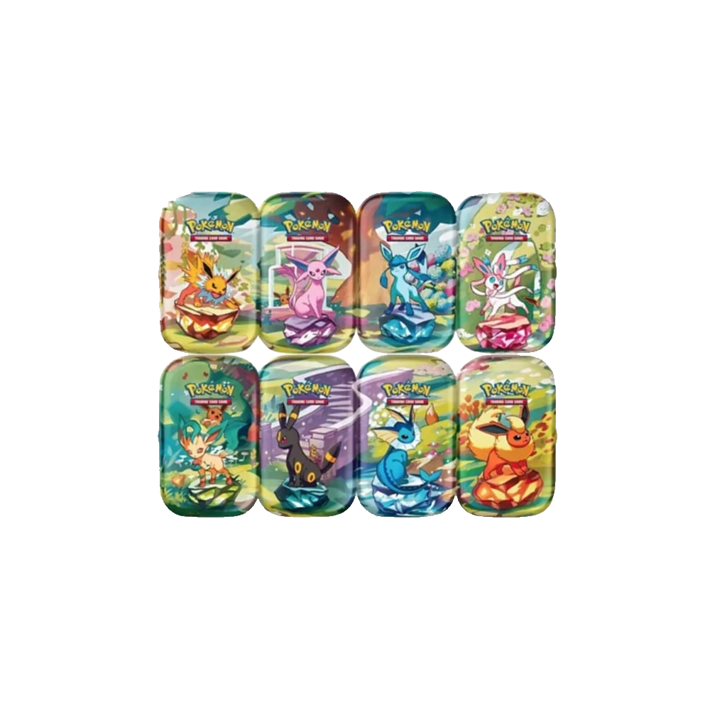pokemon prismatic evolutions 8 mini-tins with promo cards Pokémon SV08.5 Mini Tins – CromaTCG Dark Each mini tin contains Website Updated] Hey One Type:(Emerald Ruby)