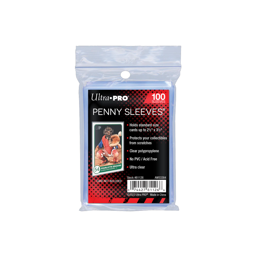 Ultra Pro Penny Sleeves =100ct - 2.5" x 3.5" Soft Sleeves
