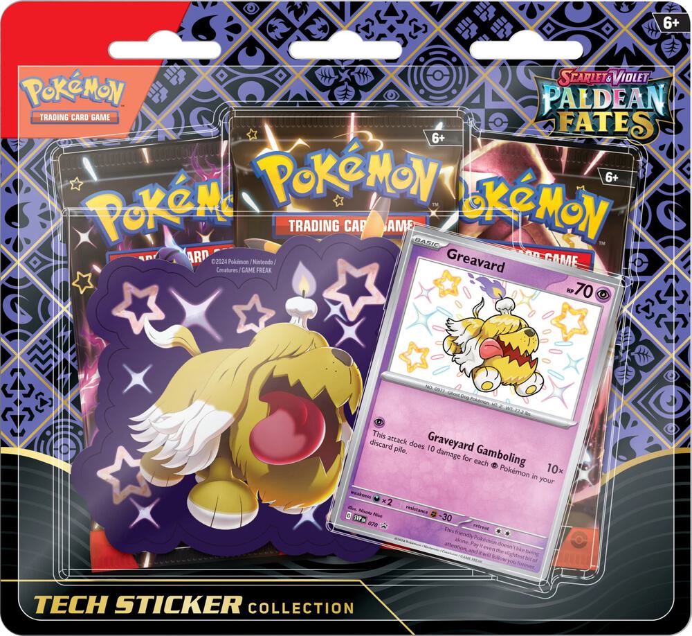 Pokémon SV4.5 Paldean Fates Tech Sticker Collection