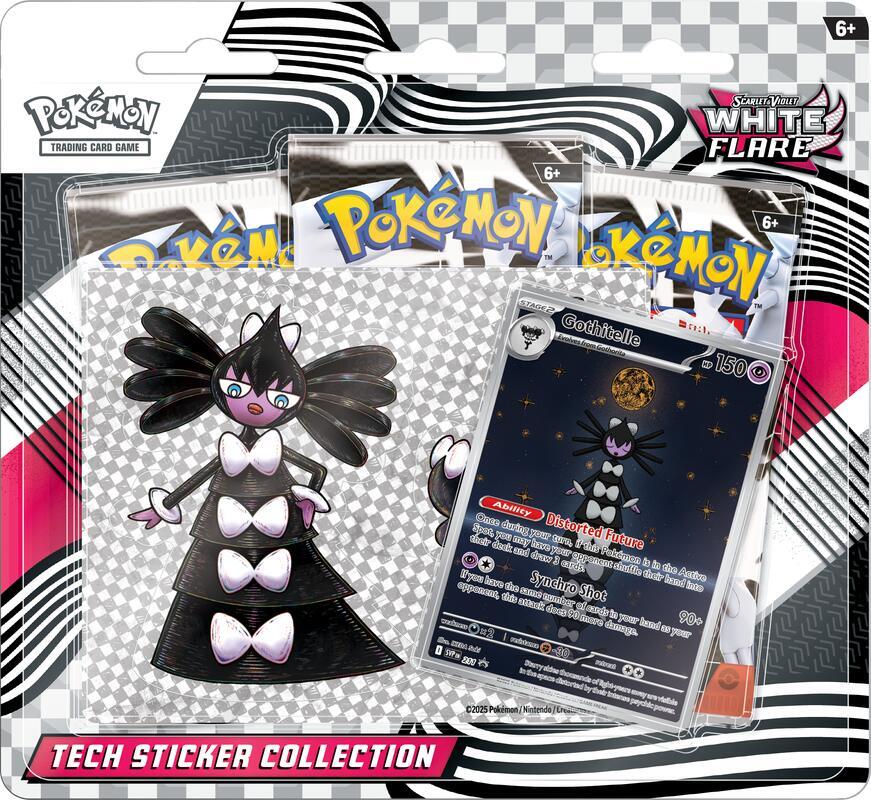 Pokémon SV10.5 Black Bolt / White Flare Tech Stickers