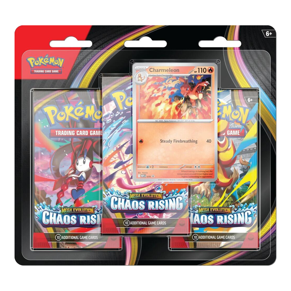 Pokémon ME04 Chaos Rising Blister Pack — 3 Pack [Charmeleon]