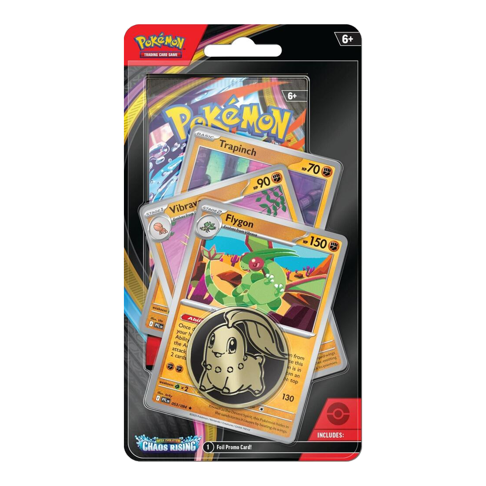 Pokémon ME04 Chaos Rising Blister Pack — Premium Checklane [Flygon Line]
