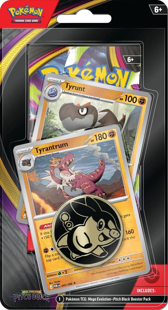 Pokémon ME05 Pitch Black Premium Checklane Blister - Tyrunt & Tyrantrum