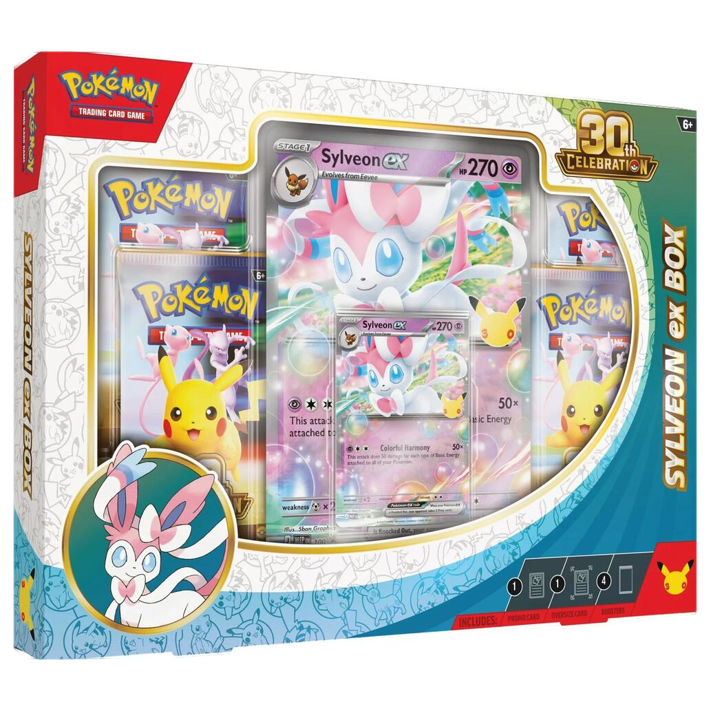 Pokémon 30th Celebration Sylveon ex Box