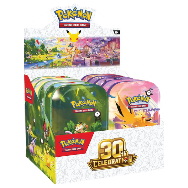 Pokémon 30th Celebration Mini Tin Display