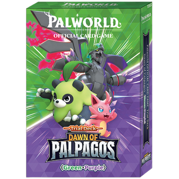 Palworld TCG Dawn of Palpagos Trial Deck — Green · Purple