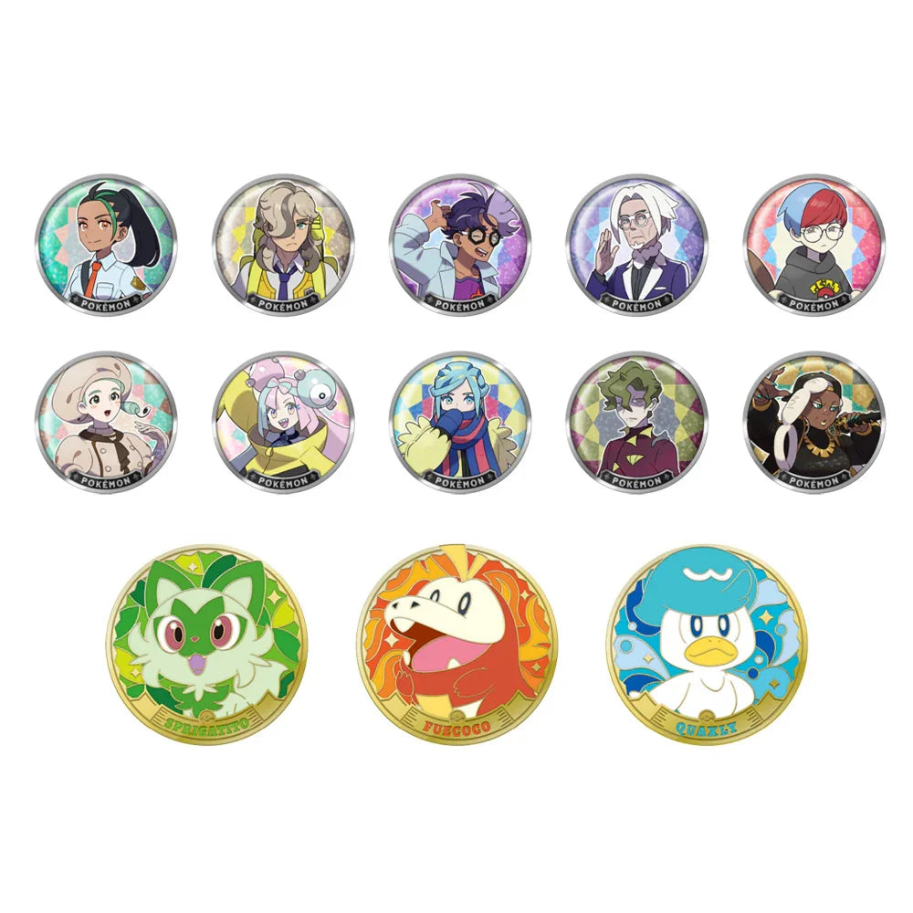 Simplified Chinese Pokemon Paldea Metal Magnet Set