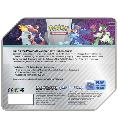 Pokémon Paldea Partners Tin (Skeledirge ex)
