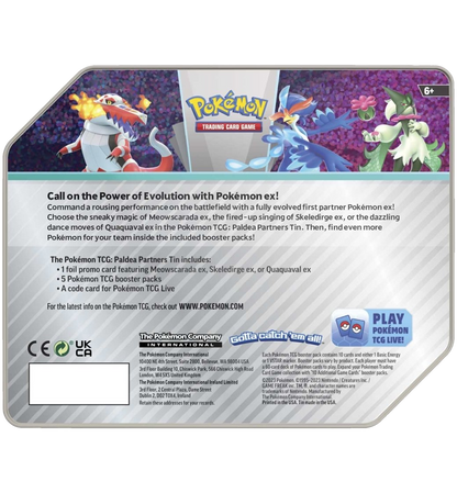 Pokémon Paldea Partners Tin (Meowscarada ex)