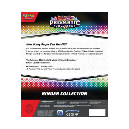 Pokémon SV08.5 Prismatic Evolution Binder Collection