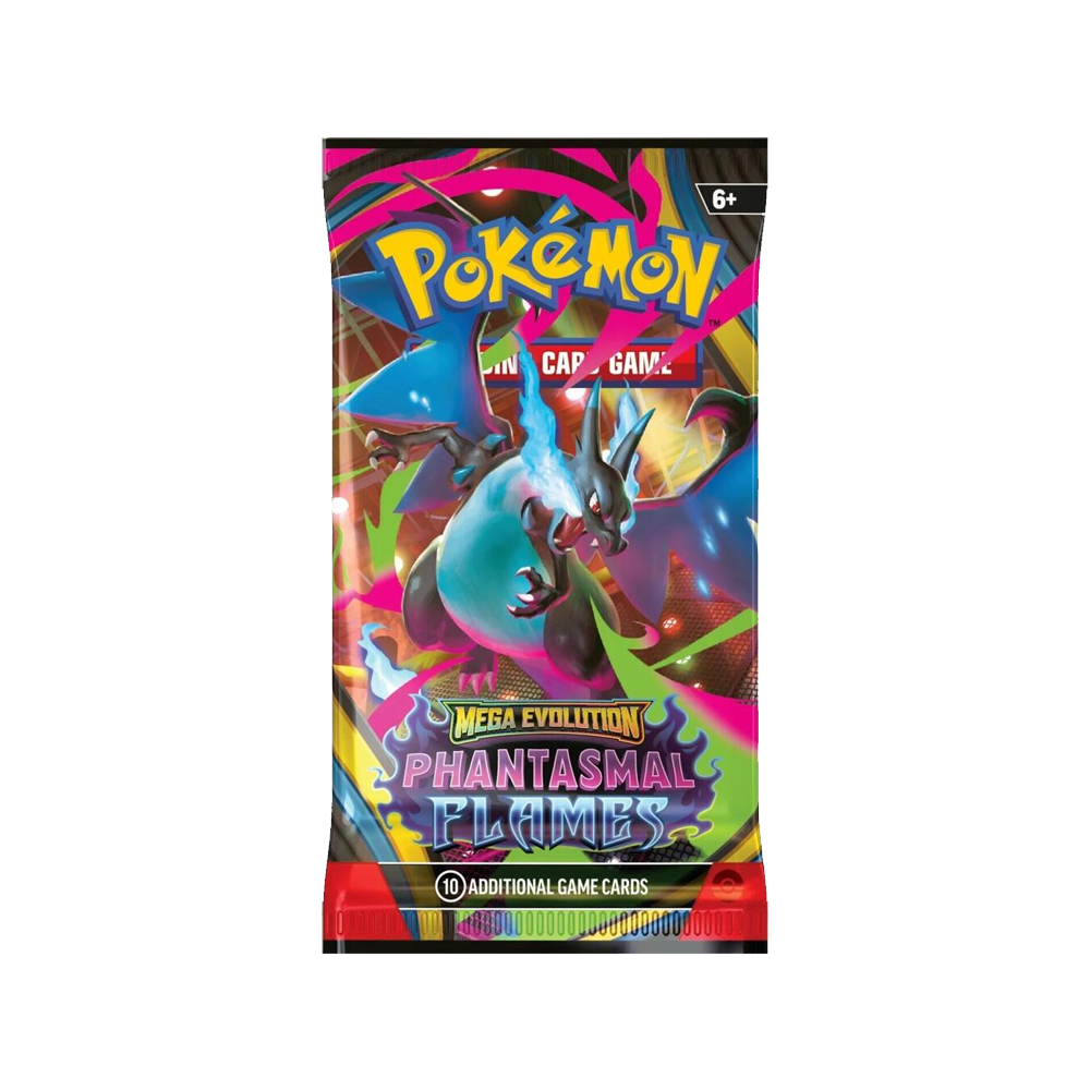 phantasmal flames booster box me02 phantasmal flames Pokémon Pack – CromaTCG Edge Style:Rounded Shadow Threat Mega Evolution — Phantasmal Yugo Deck (40 cards)