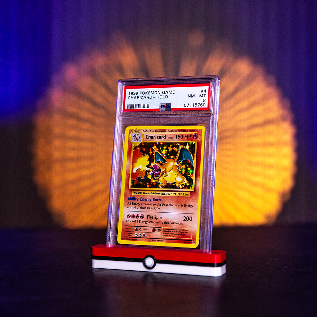 Themed PSA Graded Card Display holder  - Perfect for Displaying Your Pokemon Cards
