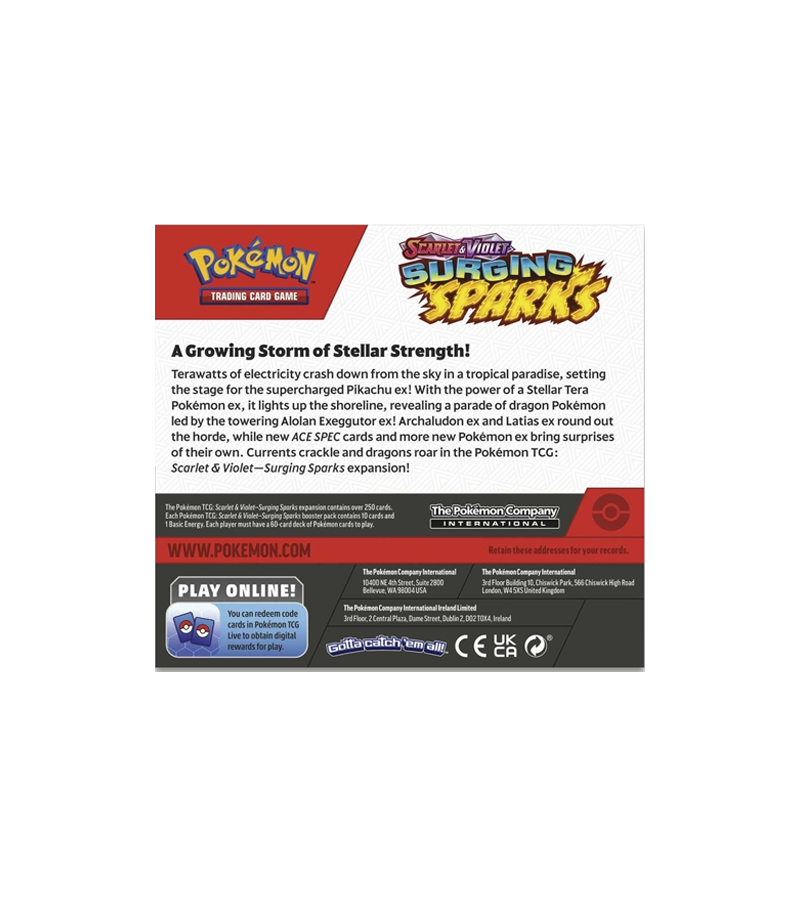 Pokémon SV08 Surging Sparks Booster Box