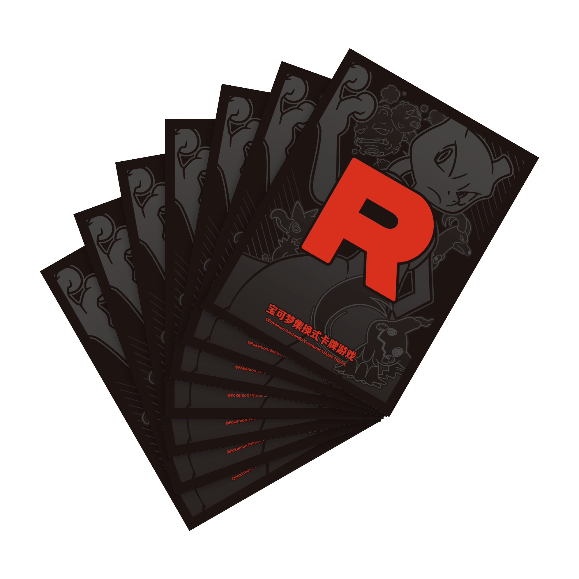 64 Team Rocket card sleeves