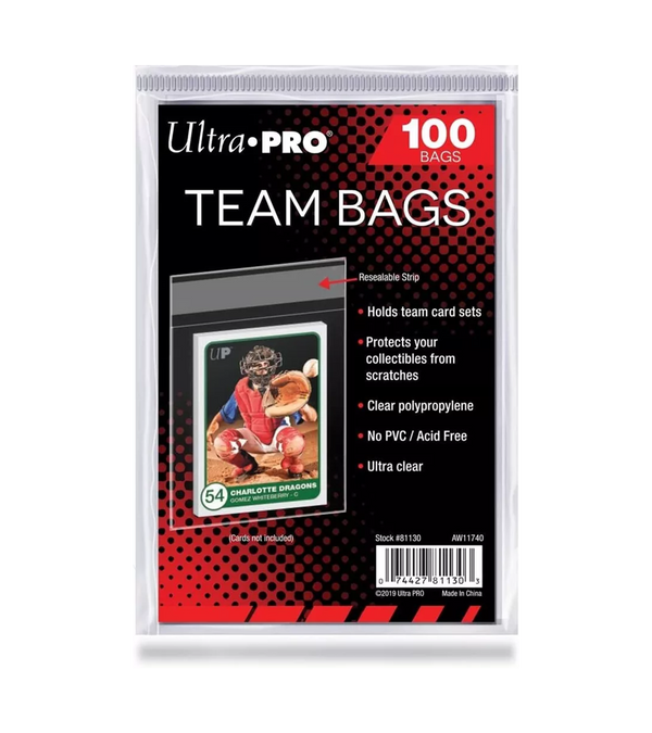 Ultra Pro Team Bags - Clear 100ct - Standard Size