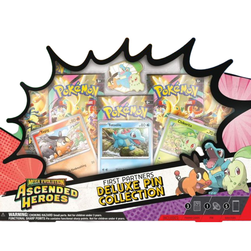 Pokémon ME: Ascended Heroes First Partners Deluxe Pin Collection