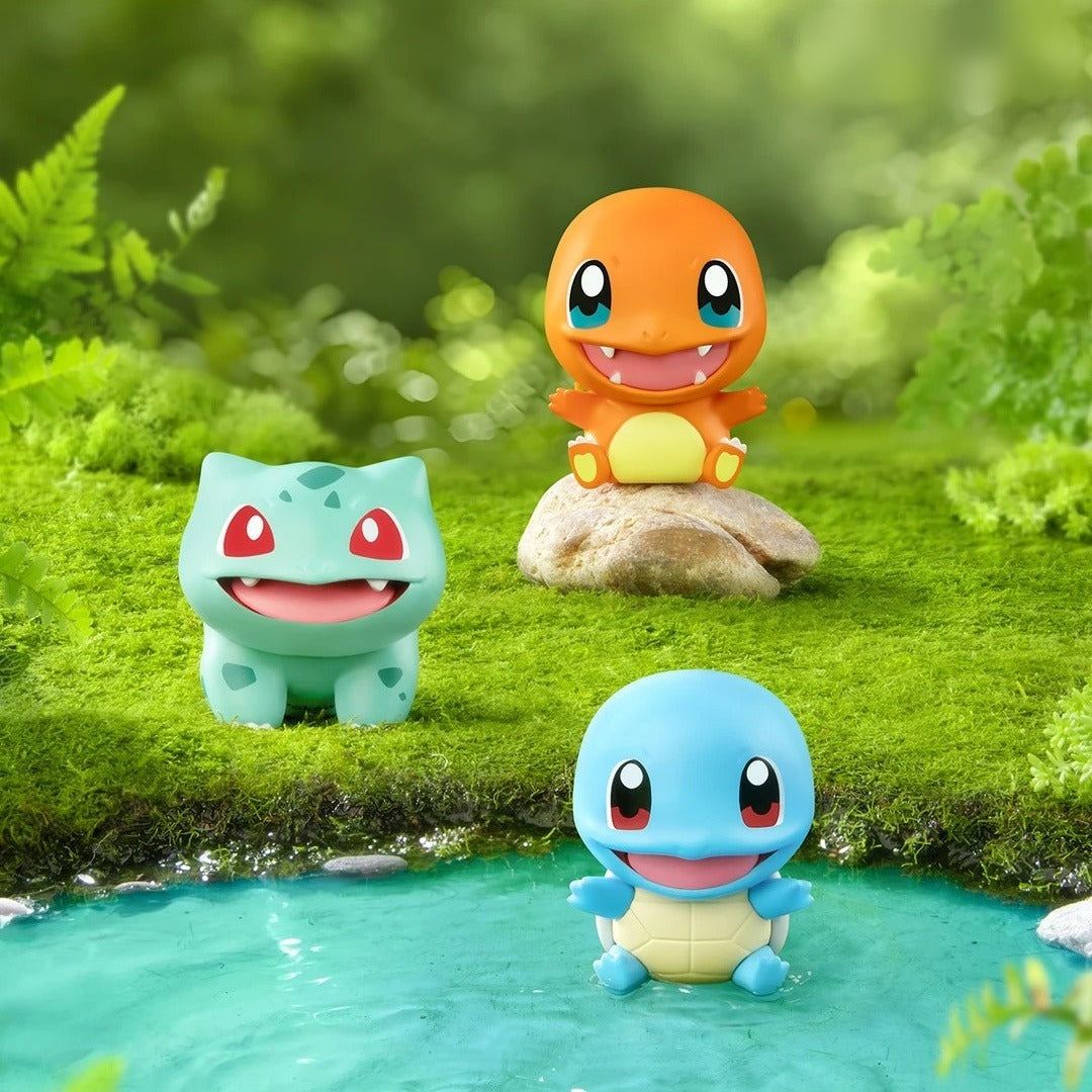 Bulbasaur, Charmander and Squirtle figures from the First Partners series