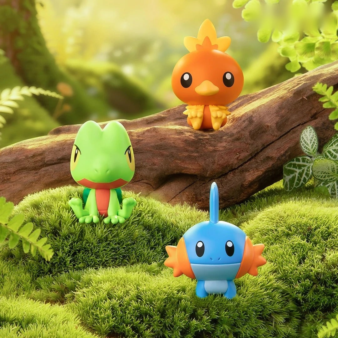 Treecko, Torchic and Mudkip figures from the First Partners series
