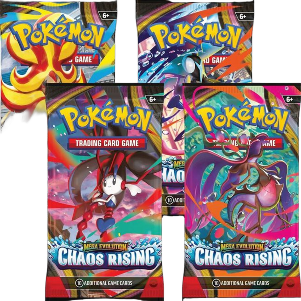 Pokémon ME04 Chaos Rising Booster Pack Art Bundle