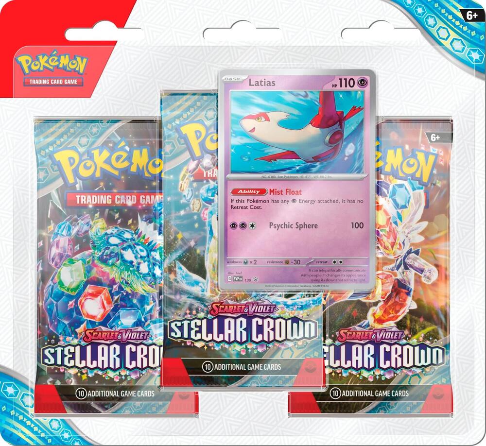 Pokémon SV07 Stellar Crown 3 Pack Blister